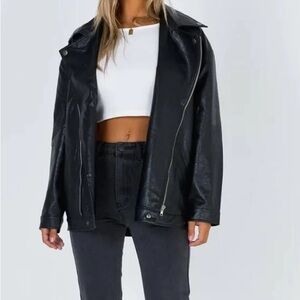 Princess Polly Faux leather Biker jacket